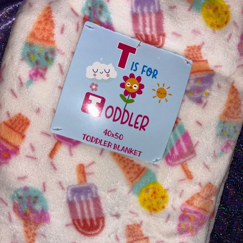 Kids Ice Cream Throw Blanket